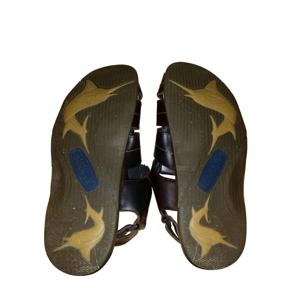 Sperry Top-Sider Mens 11 Fisherman Sandals Brown Leather Casual‎ Summer Shoes